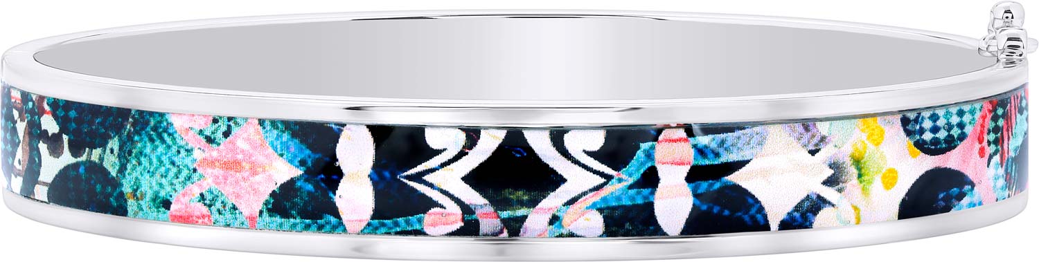 Стальной жесткий браслет Christian Lacroix XFJ11001-M с лаковым покрытием