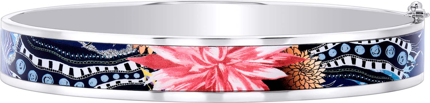 Стальной жесткий браслет Christian Lacroix XFJ1601-S с лаковым покрытием