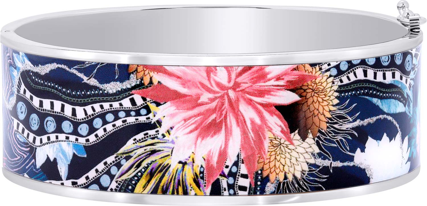 Стальной жесткий браслет Christian Lacroix XFJ1602-M с лаковым покрытием