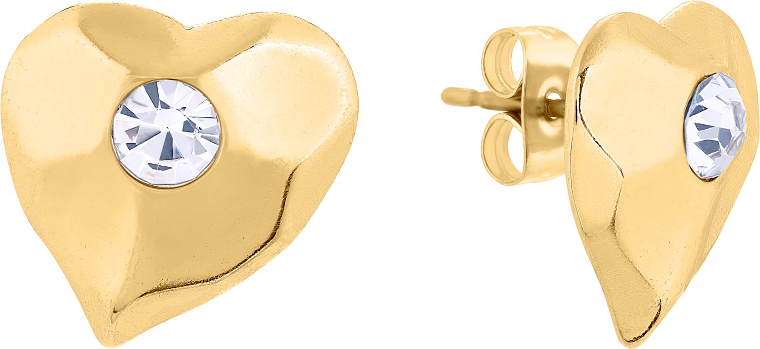 Серьги пусеты-гвоздики из латуни Christian Lacroix XFJ3805 с кристаллами