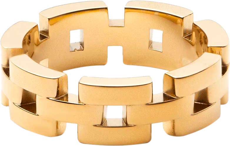 Стальное кольцо Daniel Wellington 3-Link-Ring-G