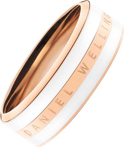 �������� ������ Daniel Wellington Classic-Ring-Satin-White-RG-ucenka c ������