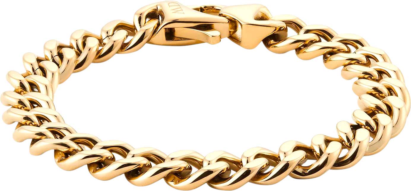 Стальной браслет цепь Ellipse-Cuban-Chain-Bracelet-G