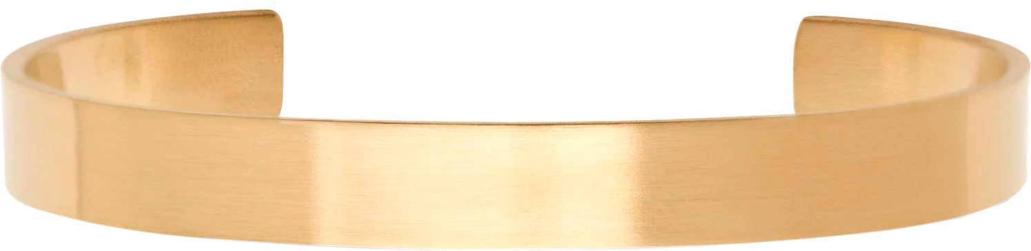 Стальной жесткий открытый браслет Daniel Wellington Line-Cuff-Brushed-Small-7-G