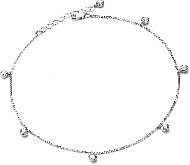 Серебряный браслет с подвесками ДАР BR-2295R200 с фианитами