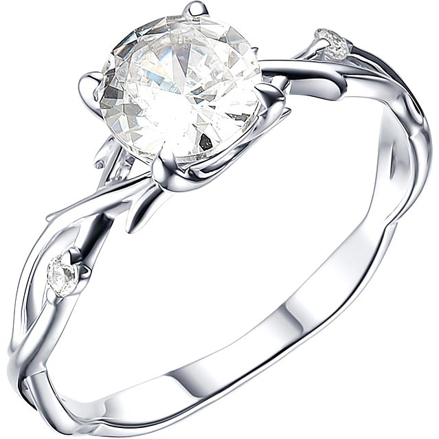 Серебряное кольцо ДАР K-2339/1RS200 с фианитами