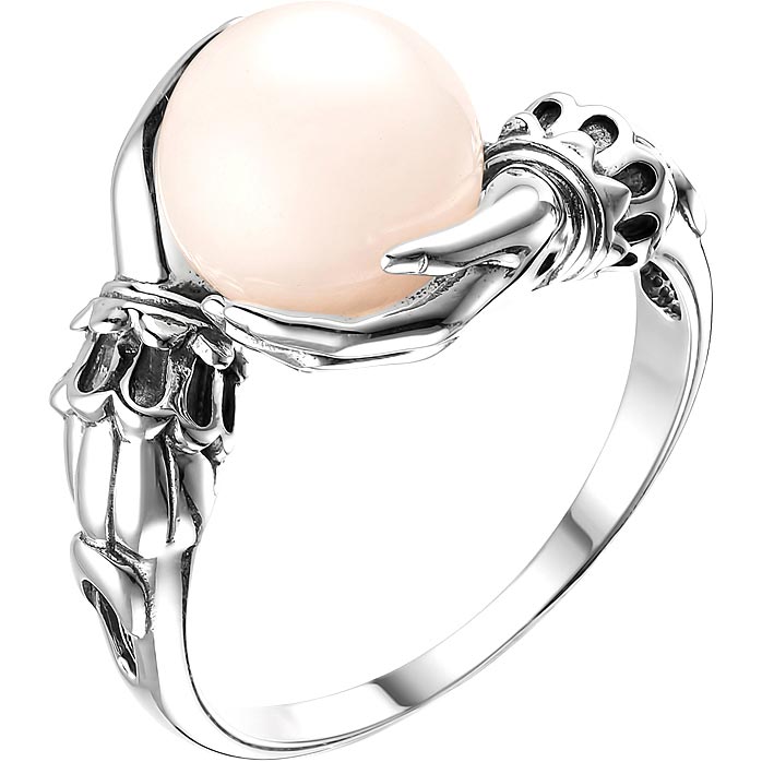 Серебряное кольцо ДАР K-2355OSH421 с розовым кварцем