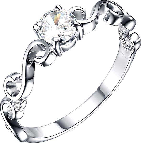 Серебряное кольцо ДАР K-4013RS200 с фианитами