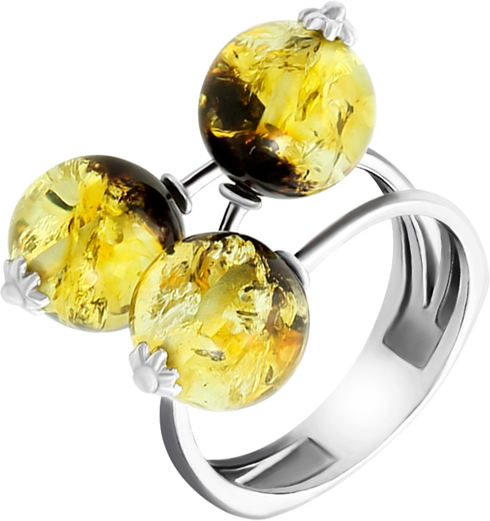 Серебряное кольцо Darvin 420391584MM с янтарем