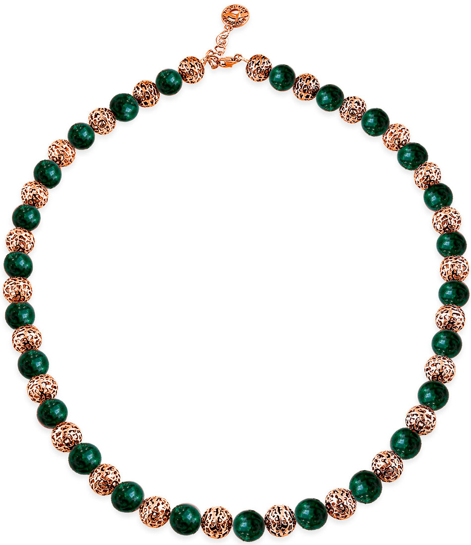 Серебряное колье бусы Darvin 425432443NN с янтарем