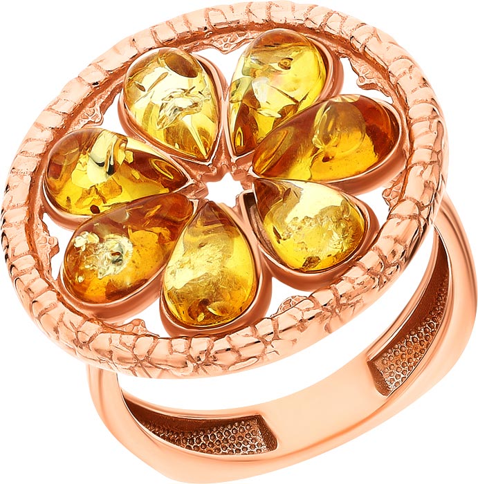 Серебряное кольцо Darvin 920022097AA с янтарем