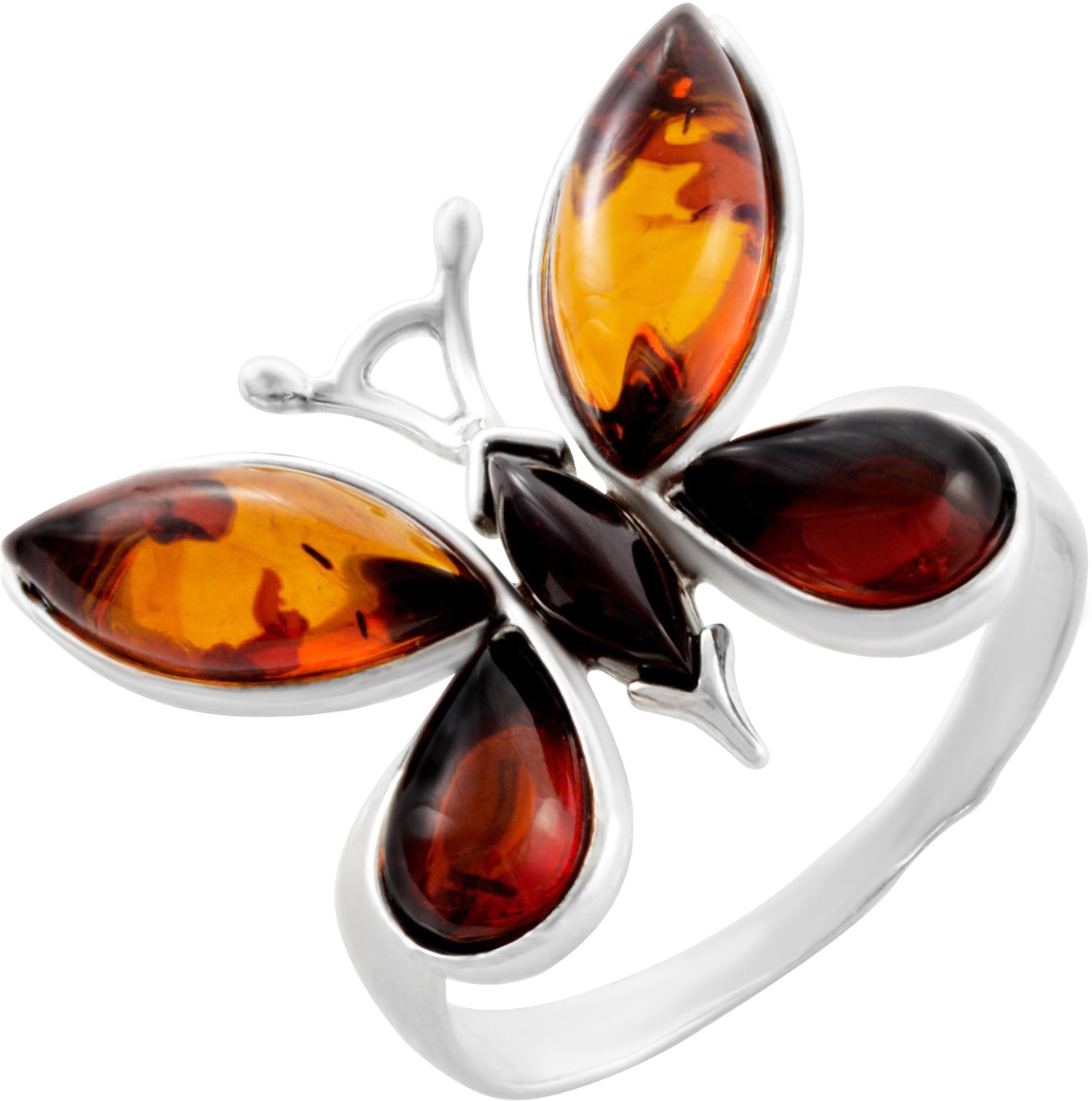 Серебряное кольцо Darvin 920041411AA с янтарем