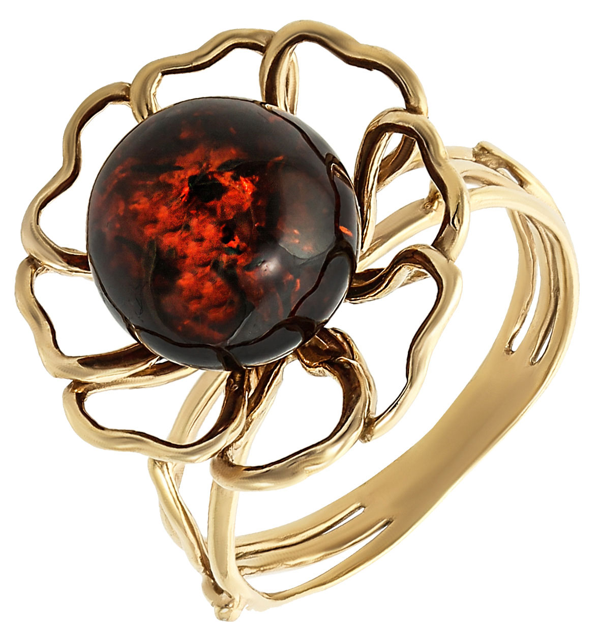 Серебряное кольцо Darvin 920042428QQ с янтарем