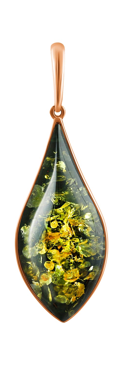 Серебряный кулон Darvin 928012530AB с янтарем