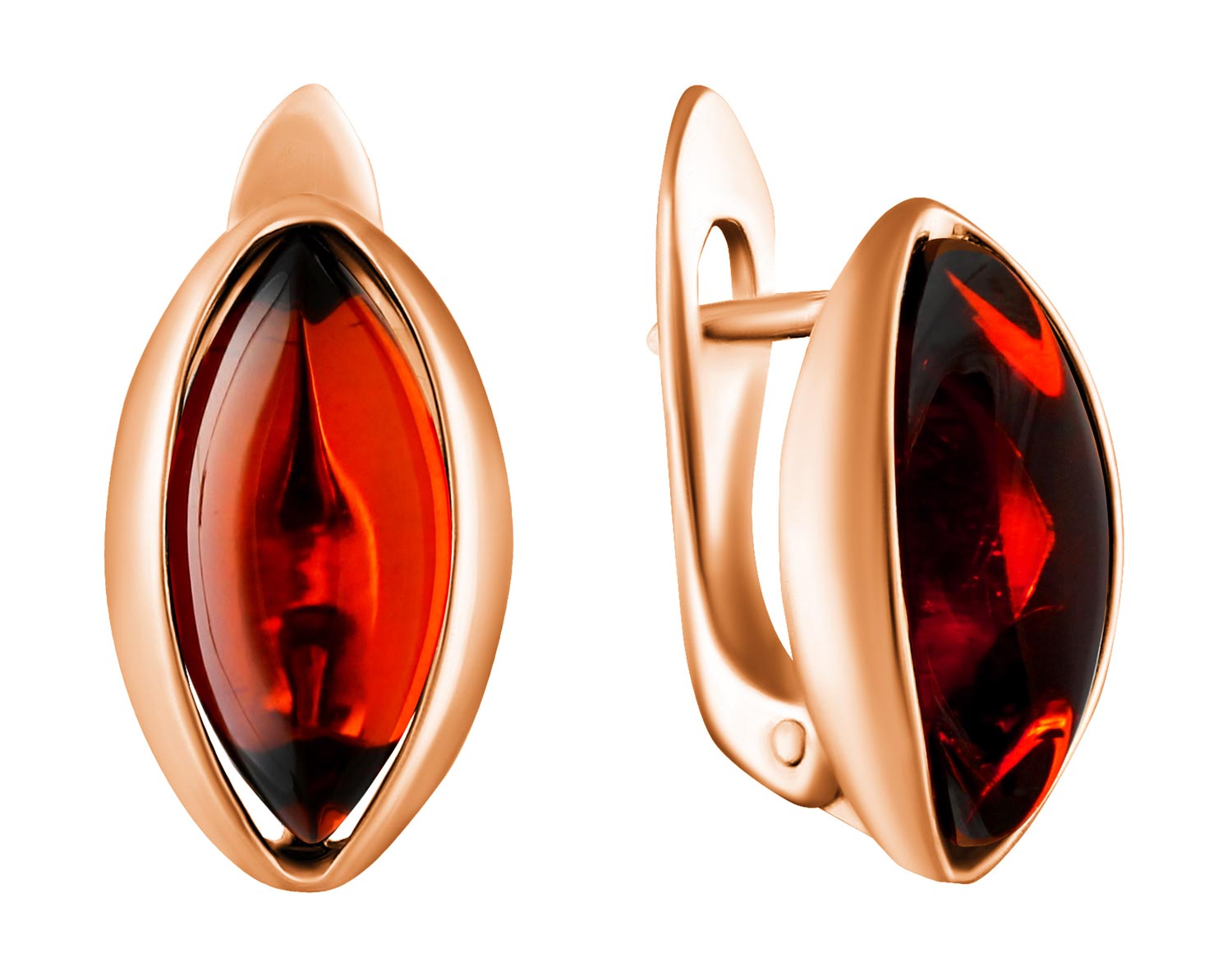 Серебряные серьги Darvin 929042029AA с янтарем