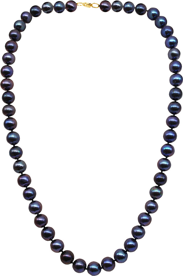 Бусы De Fleur 01505A2D9.5 с черным жемчугом