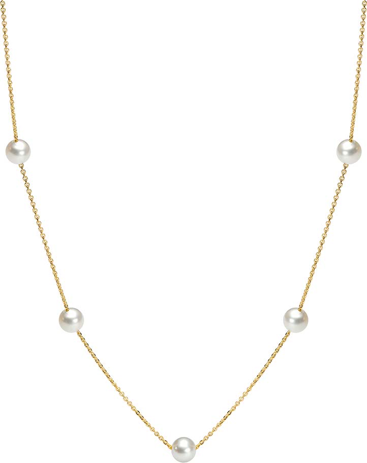 Золотое колье De Fleur 24011.1Y1 c жемчугом