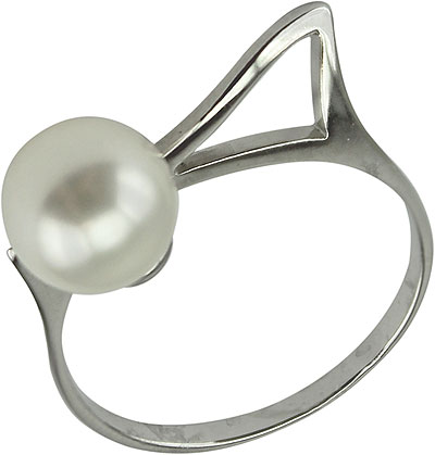 Серебряное кольцо De Fleur 27666S1 с жемчугом