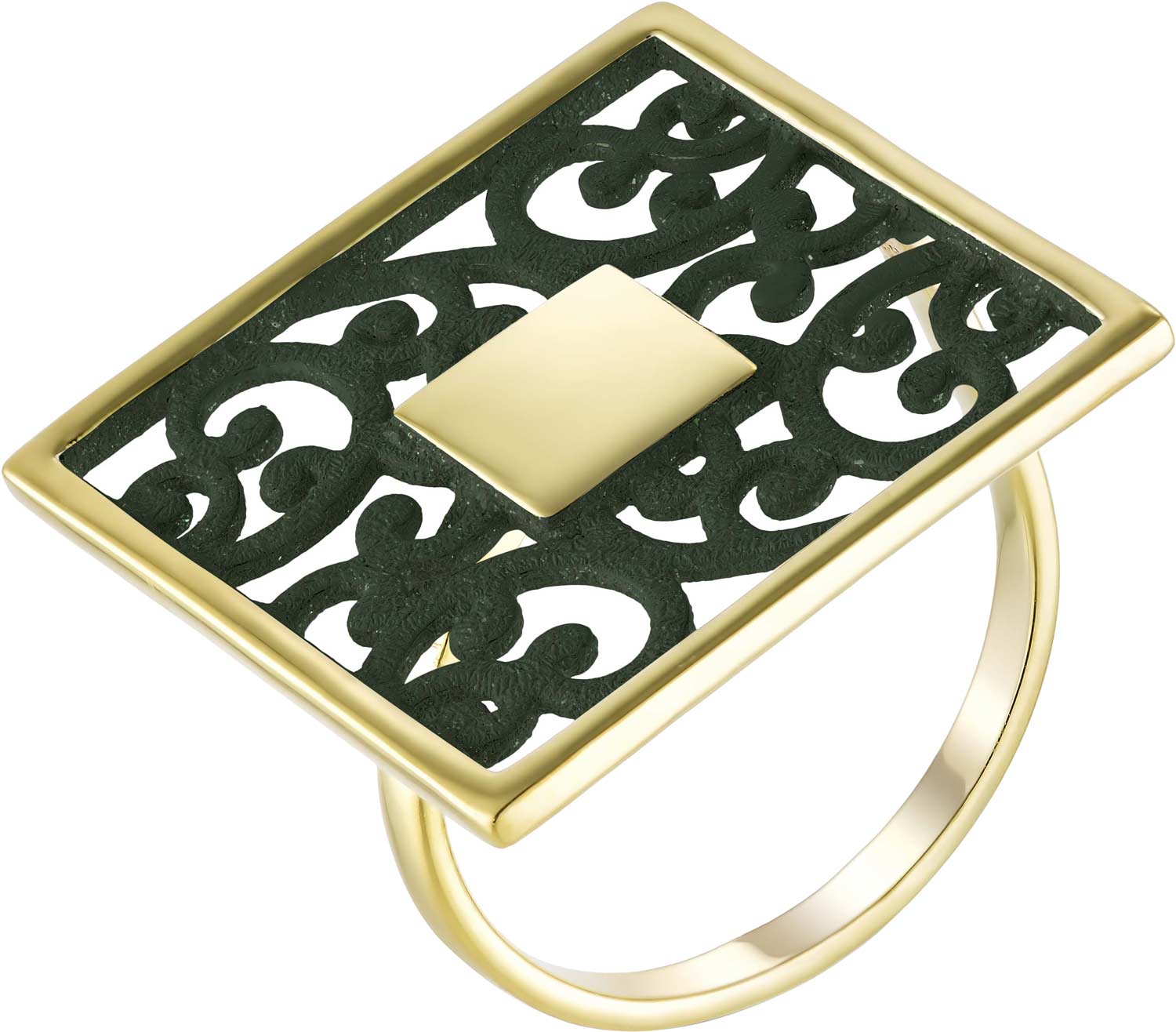 Серебряный перстень De Fleur 51836YZ c эмалью