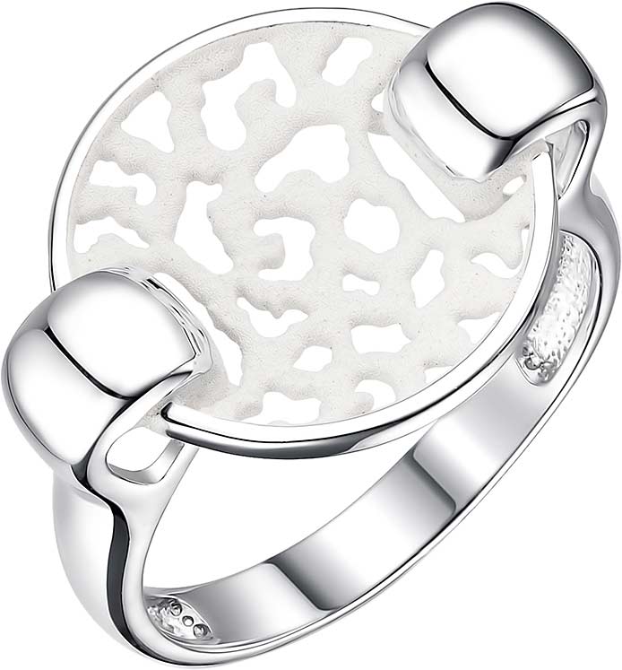 Серебряное кольцо De Fleur 51972SW c эмалью