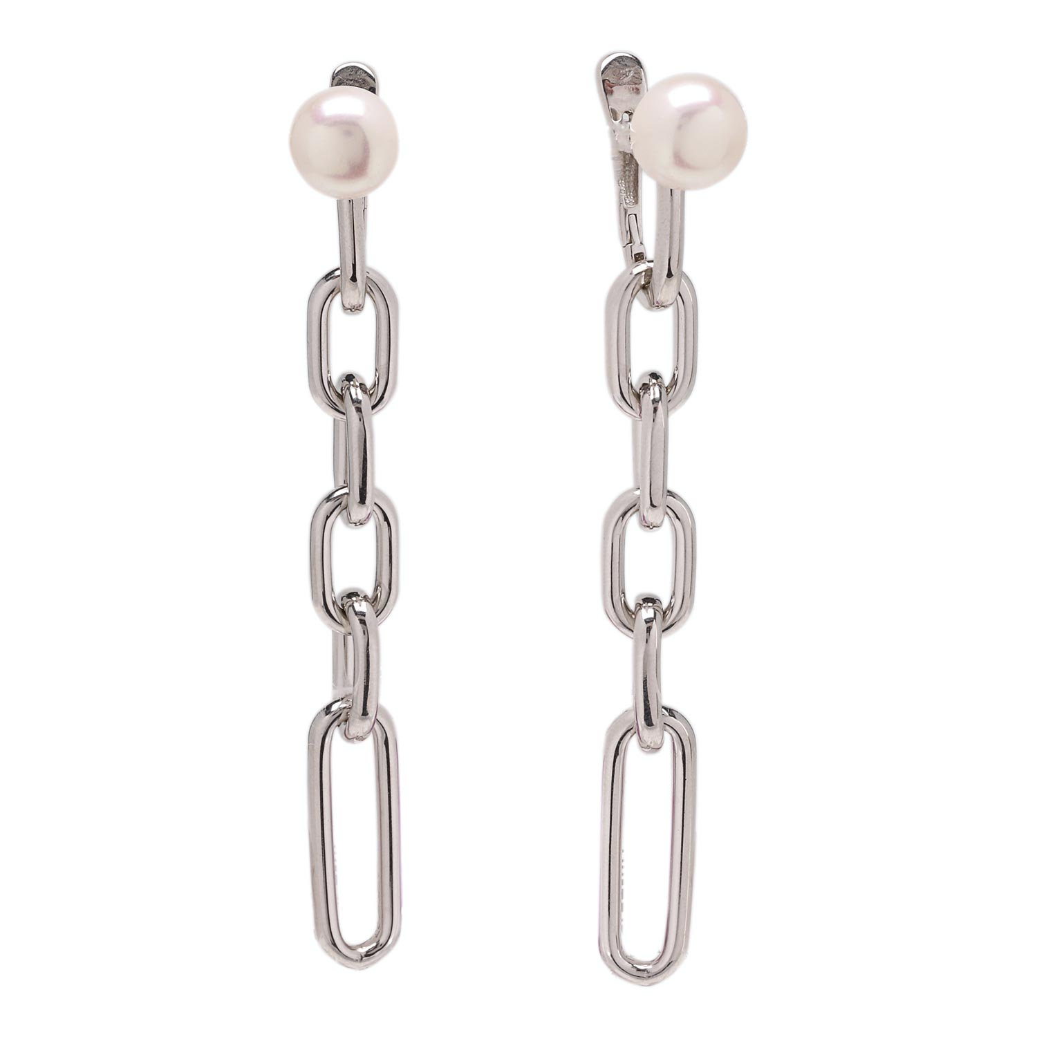 Серебряные серьги De Fleur 52000S1 с жемчугом