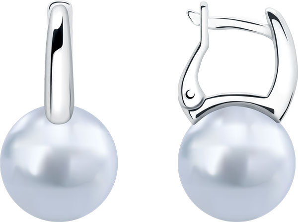 Серебряные серьги De Fleur 52512.1M4D12 с жемчугом