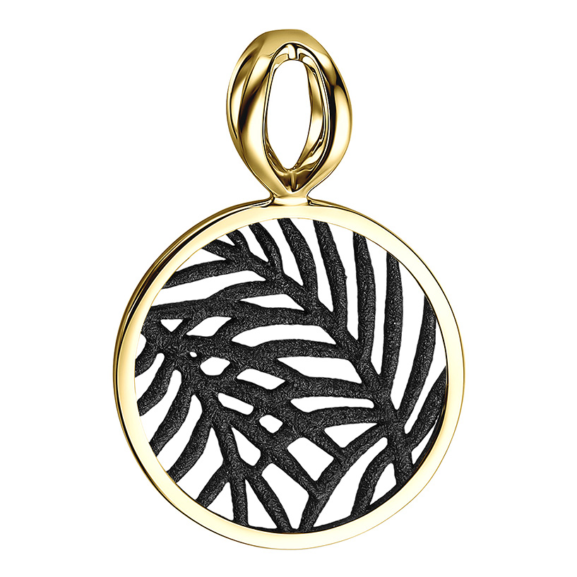 Серебряный медальон De Fleur 53933YB с эмалью