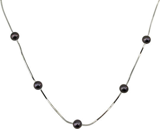 Серебряное колье De Fleur 54008.5S2 с жемчугом