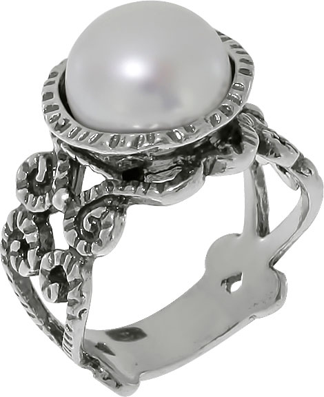 Серебряное кольцо DEN’O 01R1897WPL c жемчугом