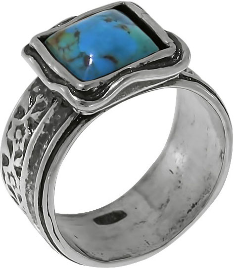 Серебряное кольцо DEN’O 01R485TQ с бирюзой