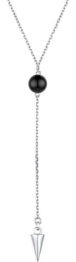 Серебряное колье сотуар Dewi 901041850-dv с ониксом