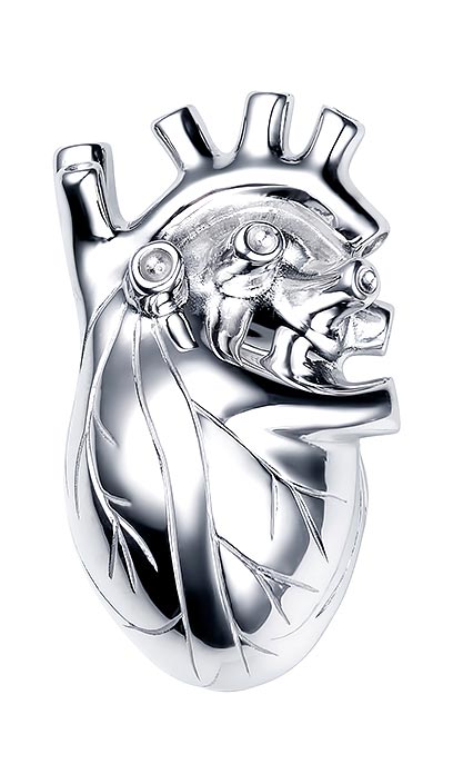 Серебряная брошь ''Сердце'' Dewi 901081662-dv