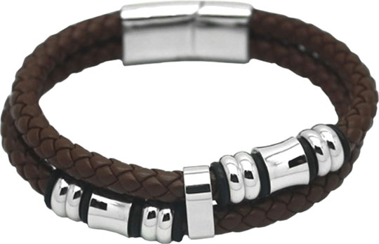 Мужской кожаный браслет DG Jewelry 630493-e
