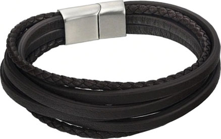 Мужской кожаный браслет DG Jewelry 630505-e