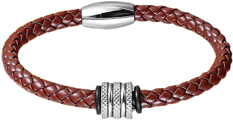 Мужской кожаный браслет на руку DG Jewelry 634295