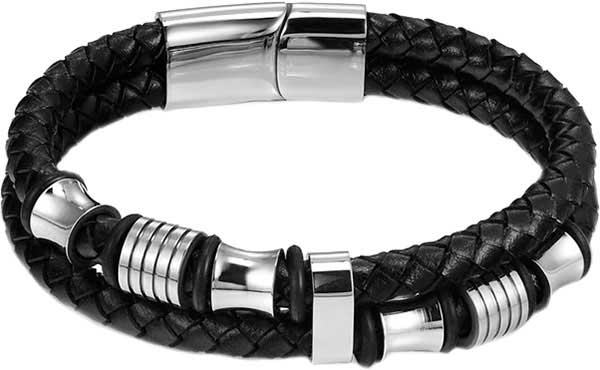 Мужской кожаный браслет DG Jewelry DG-B007-A-ucenka
