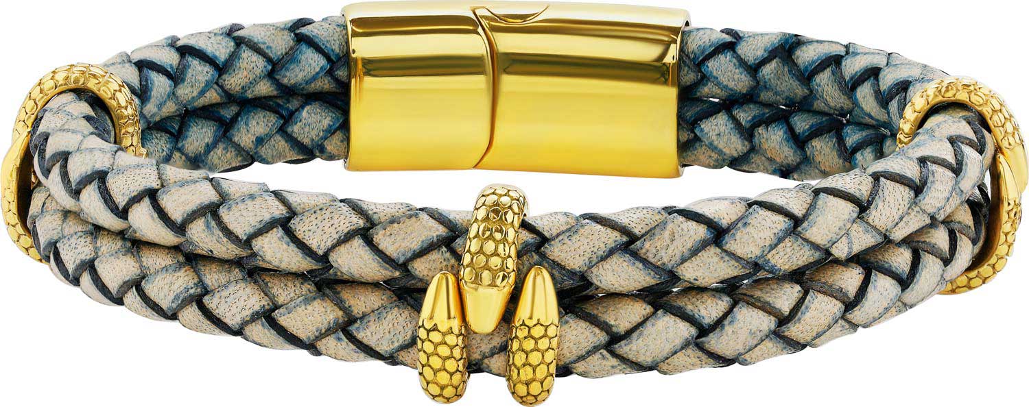 Мужской кожаный браслет DG Jewelry GSB001-E-G-ucenka