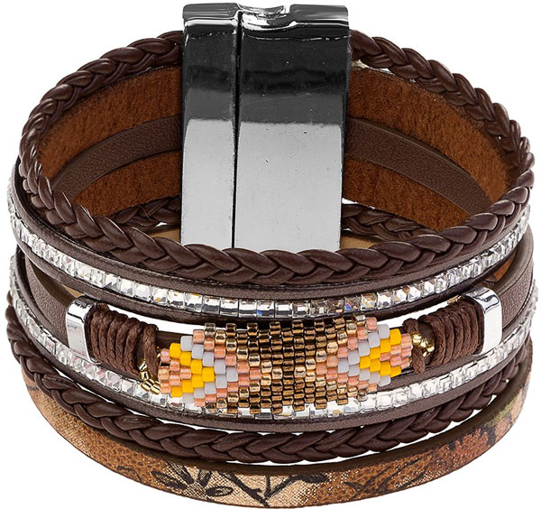 Кожаный браслет DG Jewelry LSh-BR020-br