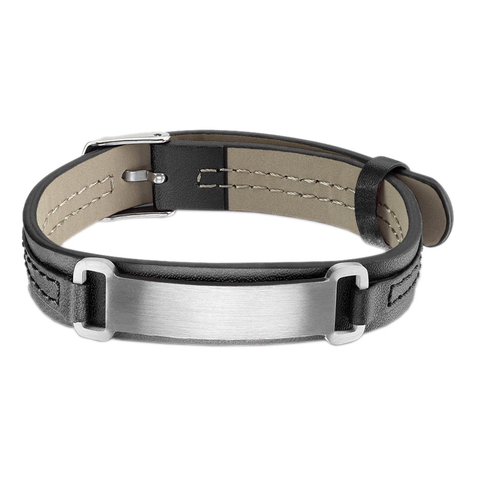 Мужской кожаный браслет DG Jewelry SBL-0103K-ST