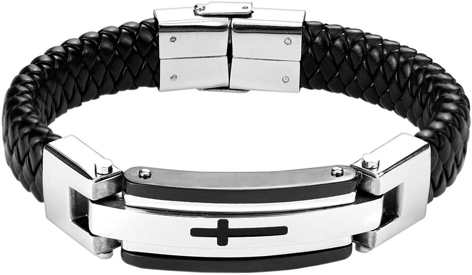 Мужской кожаный браслет DG Jewelry SSBM-0703