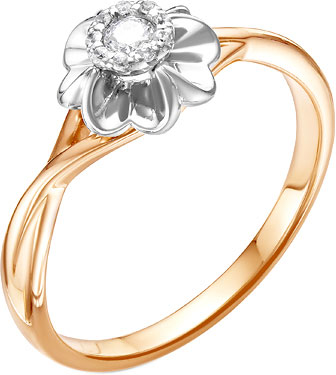 Золотое кольцо Diamond Union 5-2505-103INV-1K с бриллиантами