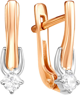 Золотые серьги Diamond Union 5-318-103-2K с бриллиантами
