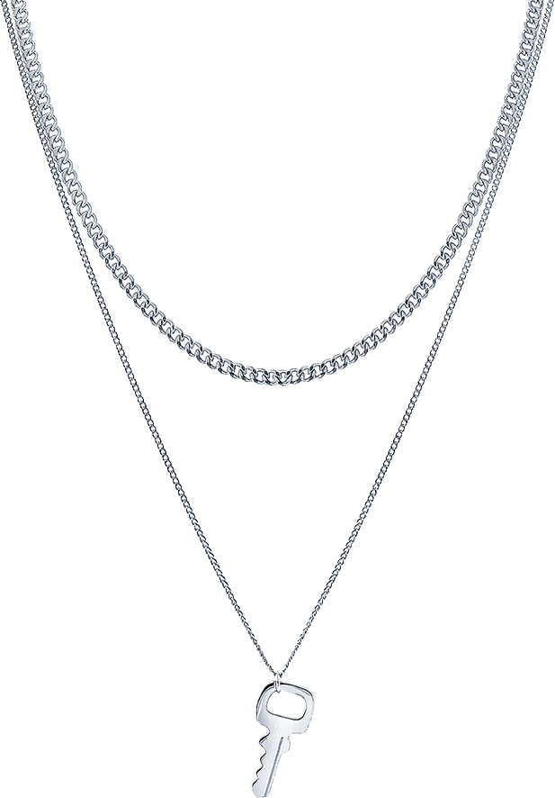 Серебряная подвеска на цепочке JV 14863FNSWSH2-KL-WG