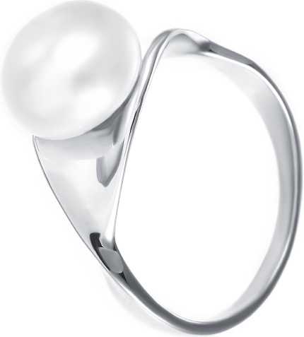 Серебряное кольцо Element47 by JV RS9185PE с жемчугом