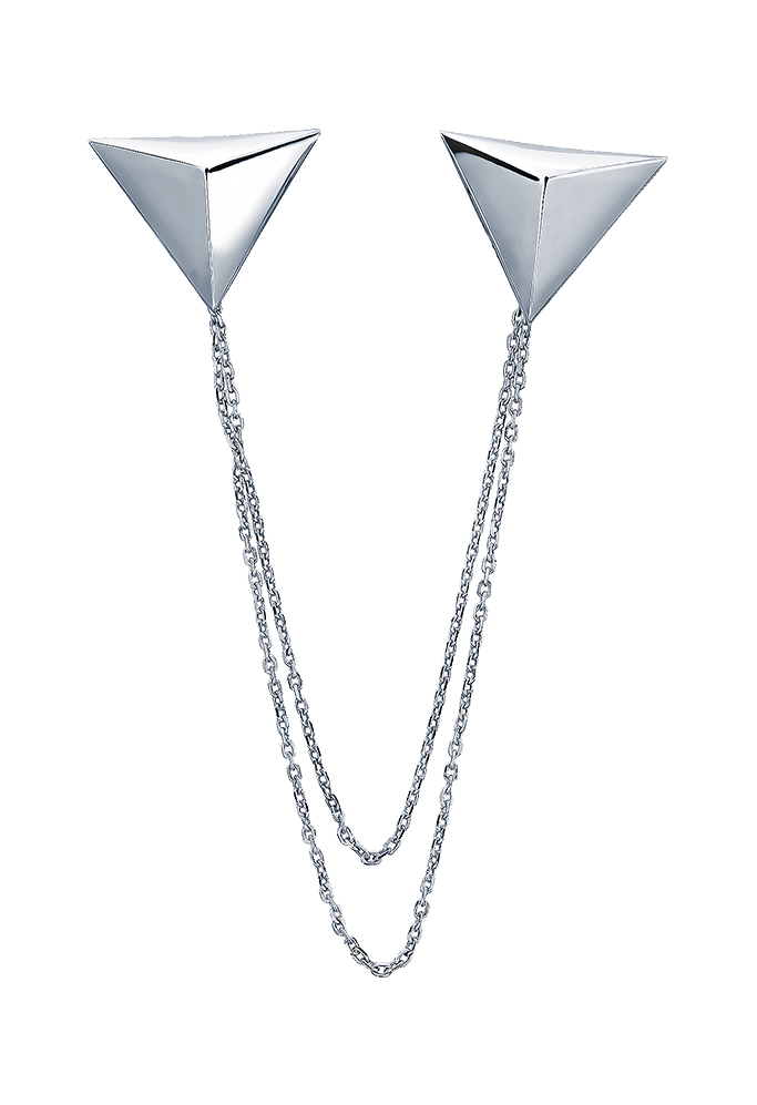 Серебряная брошь JV SY-369238-E-BR-WG