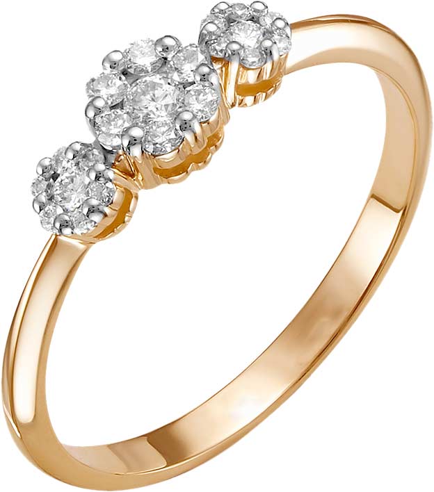 Золотое кольцо ERA JEWELLERY 01-01722-01-001-01-01 c бриллиантом