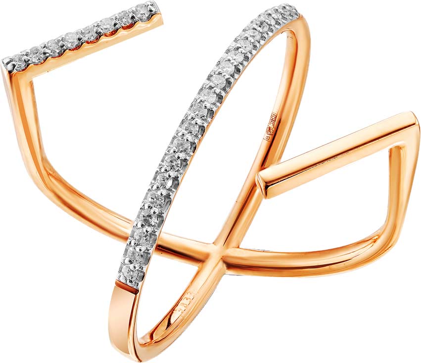 Золотое кольцо ERA JEWELLERY 01-02742-01-101-07-01 c бриллиантом