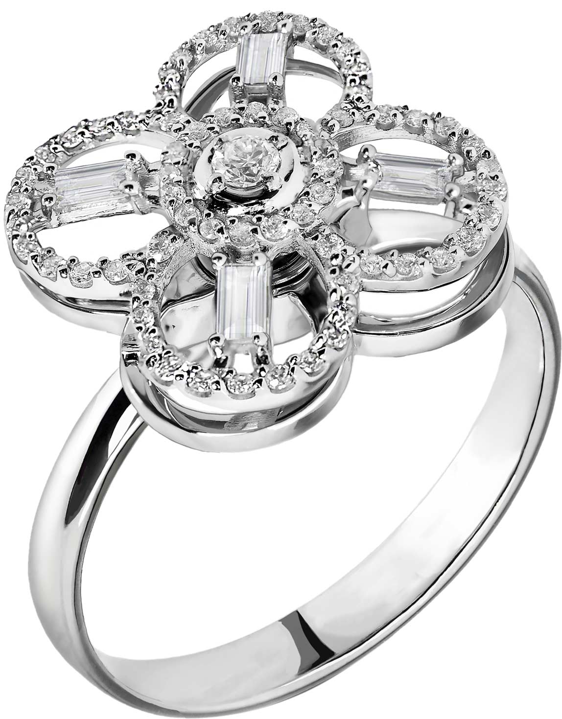 Кольцо из белого золота ERA JEWELLERY 01-03219-03-001-07-03 с бриллиантами
