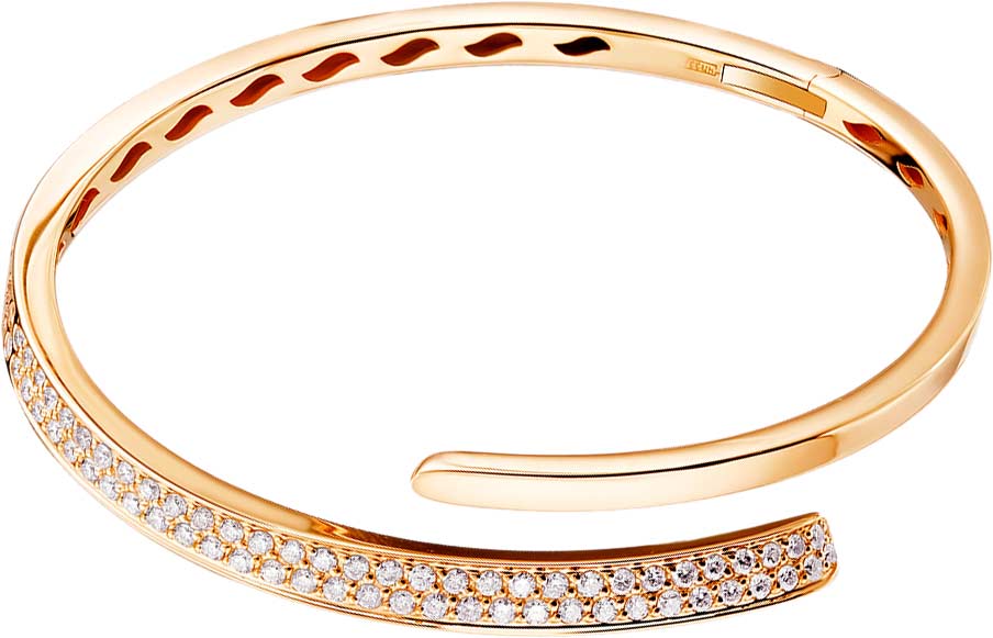 Золотой жесткий открытый браслет ERA JEWELLERY 05-00039-01-001-01-01 с бриллиантами