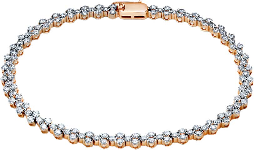 Золотой теннисный браслет ERA JEWELLERY 05-01903-3-01-001-01-01 с бриллиантами